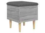 Panca Con Contenitore Grey Sonoma 42X42X46 Cm Materiale A Base Di Legno