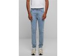 Jeans Urban Classics Heavy Ounce Slim Fit Uomo Nuovo Blu Chiaro Lavato - 32