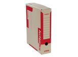 Scatola D'archivio Emba Colorata 330 X 260 X 75 Mm Rosso