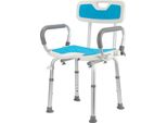 Yakimz Sgabello Da Doccia Sgabello Da Bagno Altezza Regolabile Fino A 136 Kg Sedia Da Doccia Sedile Da Bagno Con Braccio E Schienale Bracciolo Reversibile