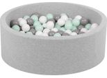 Petsona Piscina Di Palline Per Cani 90X30Cm/200 Palline Rotonde Gatto Animali Domestici Cane Piscina Animali Domestici Schiuma Piscina Grigio: Bianco/Grigio/Blu