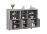 Vidaxl Credenza Con Luci Led Grigio Sonoma 162X37X100 Cm