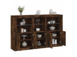 Vidaxl Credenza Con Luci Led Rovere Fumé 162X37X100 Cm