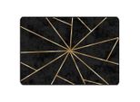 Vidaxl Tappeto Lavabile Nero E Oro 120X180 Cm Antiscivolo