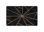 Vidaxl Tappeto Lavabile Nero E Oro 190X300 Cm Antiscivolo
