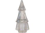 Albero Di Natale In Vetro Clayre & Eef Ø 7X16 Cm Vetro Trasparente