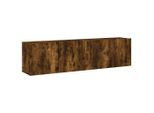 Pensili Tv 2 Pz. Rovere Fumé 80X30X41 Cm