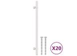 Maniglie Per Mobili 20 Pz. Argento 224 Mm Acciaio Inox