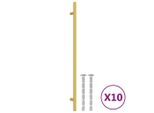 Vidaxl Maniglie Per Mobili 10 Pz. Acciaio Inox Dorato 320 Mm