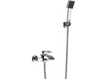 Set Di Miscelatori Per Doccia Per Bagno, Miscelatore Per Vasca A Cascata, A Parete, Cromo