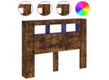 Testata Led In Rovere Fumé 140X18,5X103,5 Cm Materiale A Base Di Legno