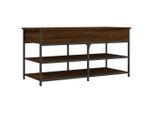 Panca Per Scarpe Look Rovere Marrone 100X42,5X50 Cm Materiale A Base Di Legno