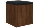 Panca Con Vano Portaoggetti Rovere Marrone 42X42X45 Cm Materiale A Base Di Legno