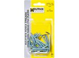 Blister Di Ganci Da Parete Zincati Con Filo 4.0 / 20X80 Mm. (15 Pezzi)