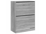 Scarpiera A 2 Ante Grigio Sonoma 80X42X108 Cm