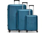 Pactastic Carrello Collection 01 Trolley-Set S / M / L Turquoise - Metallic Petrolio
