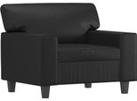 Vidaxl Poltrona Nera 60 Cm In Pelle Finta