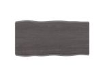 Syfax™ Piano Tavolo Marrone Scuro 80X40X(2-4)Cm In Rovere Non Trattato