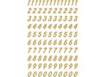 Herma Numeri Adesivi 0-9 Foglio D'oro, 2 Fogli.