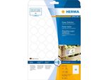 Herma Herma Etichette A4 Ø 30 Mm Rotonde Bianche Carta Ad Adesione Extra Forte Opaca 1200 Pz.