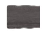 Syfax™ Piano Tavolo Marrone Scuro 80X60X2 Cm In Rovere Non Trattato