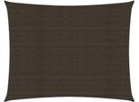 The Living Store Tenda Da Sole 160 G/M² Marrone 2,5X3,5 M Hdpe