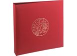 Album Per Monete Exacompta 96105E Rosso Bordeaux 24,5X25Cm In Pelle Finta Per 215 Monete