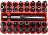 Set Di Punte Da 1/4" (6,3 Mm) 25 Mm Torx+Hex+Tri+Torq 33 Pezzi"