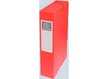 Exacompta 50605E Scatola Di Raccolta Exacompta, Cartone, Larghezza Dorso 60 Mm, Rosso