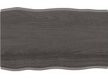 Syfax™ Piano Tavolo Marrone Scuro 100X60X2 Cm In Rovere Non Trattato