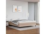 Vidaxl Materasso A Molle Insacchettate Cappuccino 160X200X20 Cm In Pelle Finta - Materasso A Molle Insacchettate - Materassi A Molle Insacchettate - Materasso - Mobili Per La Camera Da Letto