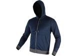 Neo Tools Felpa In Pile Da Uomo Con Cappuccio E Zip Blu Navy - Felpa Da Uomo Con Cappuccio E Zip A Tutta Lunghezza - Taglia Xxl