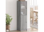 Vidaxl Credenza Con Anta In Vetro Grey Sonoma 35X37X142 Cm