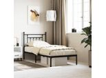 Vidaxl Struttura Letto Con Testiera In Metallo Nero 80X200 Cm - Struttura Letto - Telai Letto - Struttura Letto - Letto Singolo