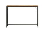 Vidaxl Tavolo Consolle 110X30X75 Cm Legno Massiccio Grezzo Di Mango E Ferro