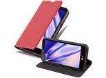 Cadorabo Custodia Per Lg X Screen Custodia Protettiva In Rosso Custodia Per Cellulare Cover Chiusura Magnetica