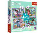 Trefl Disney Stitch 4In1 Puzzel 35-70 Stukjes