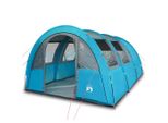 Vidaxl Tenda A Tunnel 4 Persone Blu Impermeabile