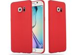 Custodia Cadorabo Per Samsung Galaxy S6 Edge Custodia Protettiva In Rosso Custodia Per Cellulare Tpu Custodia In Silicone Cover