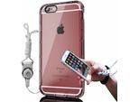 Cadorabo Custodia Per Apple Iphone 6 / 6S Custodia Protettiva In Rosa Cover Case Custodia Per Cellulare Tpu Silicone
