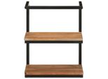 Syfax™ Mensola Da Parete 40X30X50 Cm Legno Massello Di Acacia E Ferro