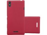 Cadorabo Custodia Protettiva Per Sony Xperia T3 In Rosso Custodia Rigida Per Telefono Cellulare Cover