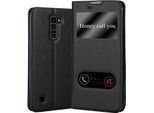 Cadorabo Custodia Protettiva Per Lg K10 2016 Cover In Nero Custodia Del Telefono Cellulare Custodia A Libro Cover Case