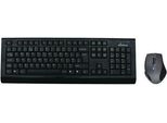 Mediarange MROS104 - Tastatur-Und-Maus-Set - Kabellos - Qwerty - Gb - Grau, Schwarz (MROS104UK)
