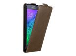 Cadorabo Cover Per Samsung Galaxy Alpha Cover Protettiva In Marrone Flip Case Custodia Del Telefono Cellulare Case Cover