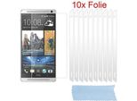 Pellicola Protettiva Cadorabo 10X Per Htc One Max In Bianco Altamente Trasparente