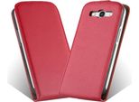 Cadorabo Custodia Per Samsung Galaxy A3 2015 Custodia Protettiva In Rosso Flip Cover Telefono Cellulare Custodia In Ecopelle