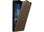 Cadorabo Cover Per Nokia 8 2017 Cover Protettiva In Marrone Flip Case Custodia Per Telefono Cellulare Cover