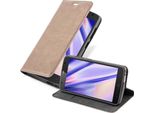 Cadorabo Custodia Per Zte Blade L5 Custodia Protettiva In Marrone Custodia Per Cellulare Cover Chiusura Magnetica