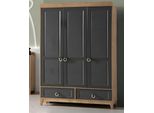 Armadio In Legno Grigio Armadio Di Design Per La Cameretta Dei Bambini